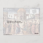 キリストが鍵を手渡す ポストカード (裏面)