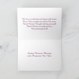 キリストとクリスマス サンキューカード