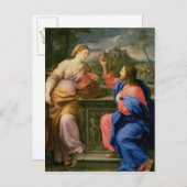 キリストとサマリアの女 ポストカード (正面/裏面)