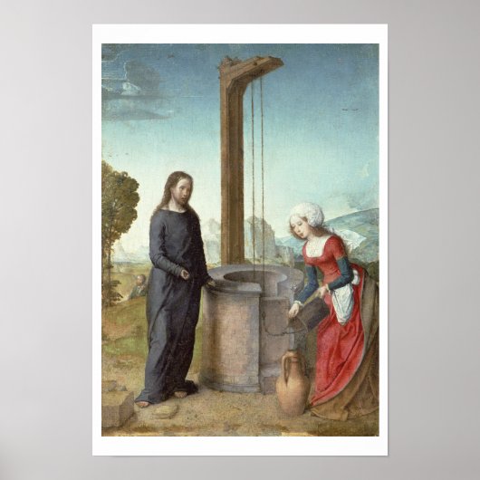 キリストとサマリアの女， c.1500 (パの油 ポスター (正面)