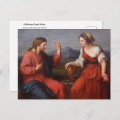 キリストとサマリア人の女アンジェリカ・カウフマン  ポストカード (正面/裏面)