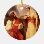 キリストとサマリア人 セラミックオーナメント (正面)