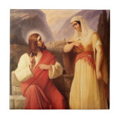 キリストとサマリア人 タイル (正面)