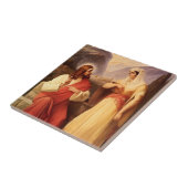 キリストとサマリア人 タイル (側面)