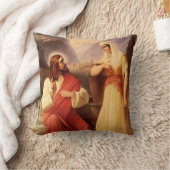 キリストとサマリア人 by クリスチャン・シュレイスナー クッション (ブランケット)