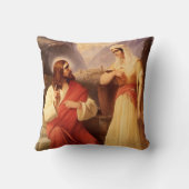 キリストとサマリア人 by クリスチャン・シュレイスナー クッション (裏面)