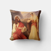 キリストとサマリア人 by クリスチャン・シュレイスナー クッション (正面)