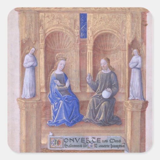 キリストとヴァージンマリア即位 スクエアシール (正面)