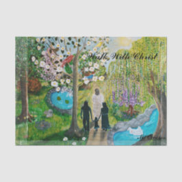 キリストと一緒に歩くティッシュペーパー 薄葉紙