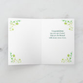 キリストと共に心から新しい家おめでとう カード (内部)