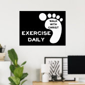 キリストと共に歩く ポスター (ホームオフィス)