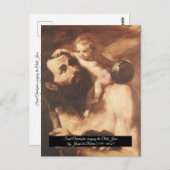 キリストと共に聖クリストファー ポストカード (正面/裏面)