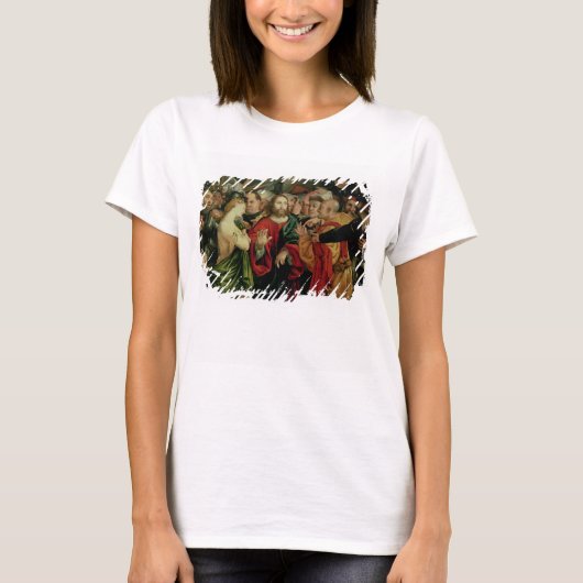 キリストと女が姦淫に巻き込まれる2 Tシャツ (正面)