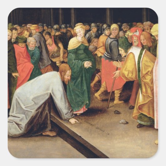 キリストと姦淫に連れ出された女性, 1628 スクエアシール (正面)