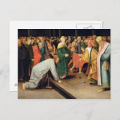 キリストと姦淫に連れ出された女性, 1628 ポストカード (正面/裏面)