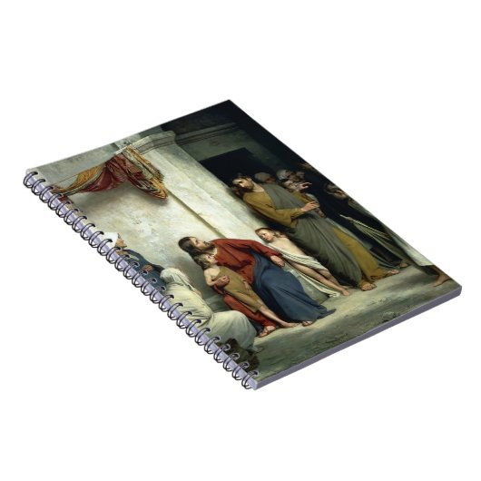 キリストと子ども達はカール・ブロッホ(Carl Bloch)による宗教的 ノートブック (右側)