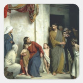 キリストと子供 スクエアシール (正面)