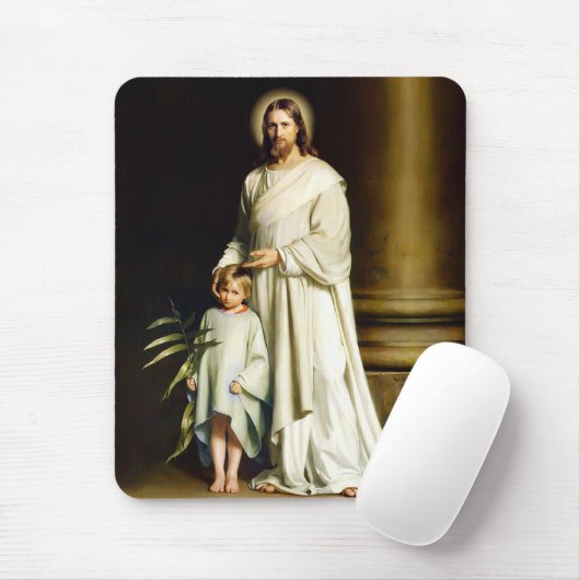 キリストと子供。ファインアートイースターギフト マウスパッド (マウス)