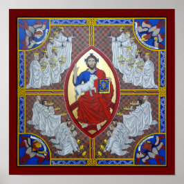 キリストと24年長老のポスタープリント ポスター