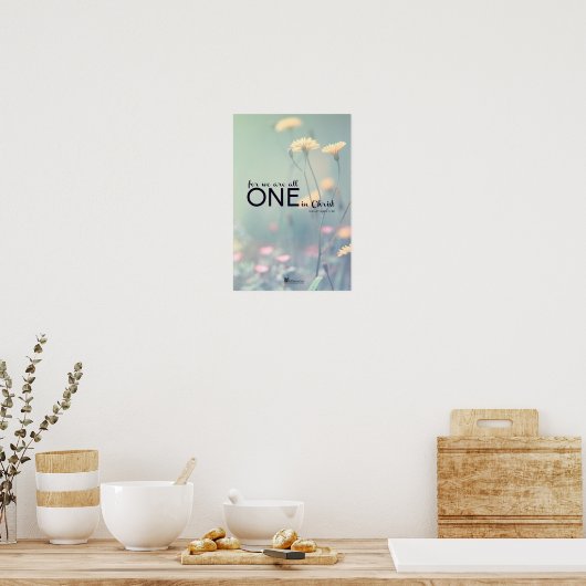 キリストにあって私たちは皆一つだからだ ポスター (キッチン)