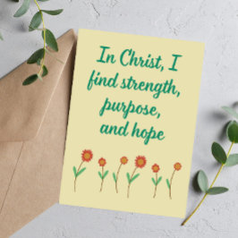 キリストにあって私は強いキリスト教の肯定を見つける シーズンカード