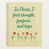 キリストにあって私は強きクリスチャンを見つける プランナー手帳 (正面)