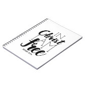 キリストにあって私は自由聖なる書物、 経典は自由を約束 ノートブック (左側)