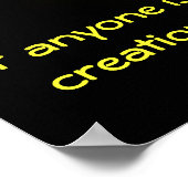 キリストにあって、あなたは新しい創造である ポスター (角)