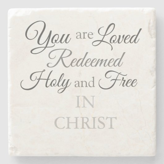 キリストにあって ストーンコースター (正面)