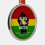 キリストにある全ての人 | BLACK LIFE MATTER メタルオーナメント (右)