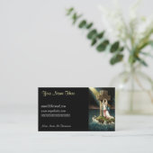 キリストにしがみつくヴィンテージ信頼1871年の石 名刺 (スタンド正面)