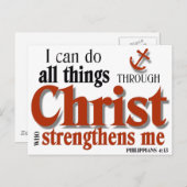 キリストによってすべての事ができる ポストカード (正面/裏面)