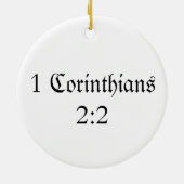 キリストによって制されるオーナメントを告白しているマーティンLuther セラミックオーナメント (裏面)