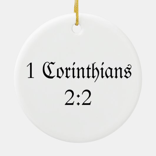 キリストによって制されるオーナメントを告白しているマーティンLuther セラミックオーナメント (裏面)