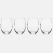 キリストに従う ステムなしワイングラス (左)