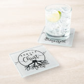 キリストに根ざした ガラスコースター (アングル)