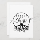 キリストに根ざした 招待状 (正面/裏面)