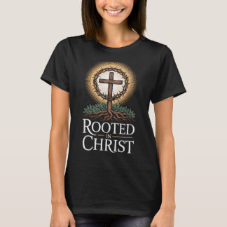キリストに根ざしたTシャツ イエス ビンテージクロス キリスト教 Tシャツ