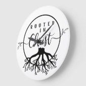 キリストに根差す ラージ壁時計 (傾斜)