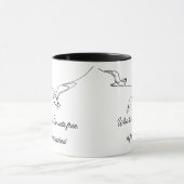 キリストに解放された者は本当に自由 Bibleの詩 マグカップ (中央)