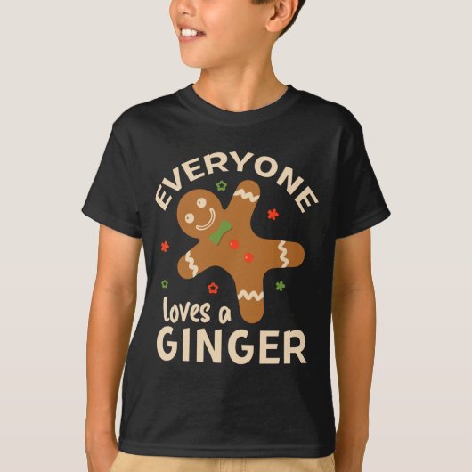 キリストのためにおもしろい生姜が大好き Tシャツ (正面)