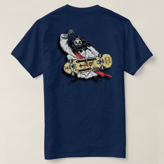 「キリストのために shred する」 tシャツ (デザイン裏面)
