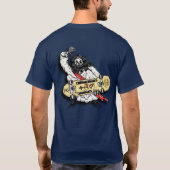 「キリストのために shred する」 tシャツ (裏面)