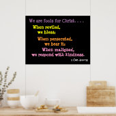 キリストのためのイエスターズ（巨大） ポスター (キッチン)