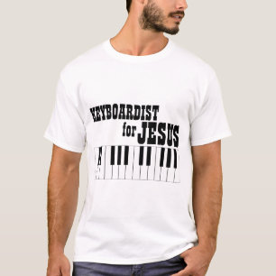 キリストのための礼拝用チームシャツキーボード Tシャツ