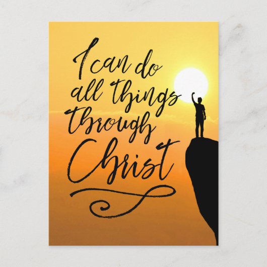 キリストのはがきを通してなら何でもできる ポストカード (正面)