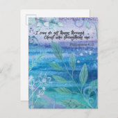 キリストのはがきを通してなら何でもできる ポストカード (正面/裏面)