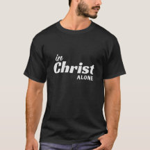 『キリストのみで男のキリスト教徒のTシャツ』