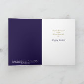 キリストのみ金ゴールド十字架イースターカード ノートカード (内部)