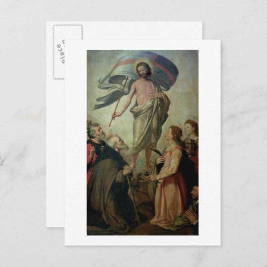 キリストのアセンション, 1595 (油パネル) ポストカード (正面/裏面)